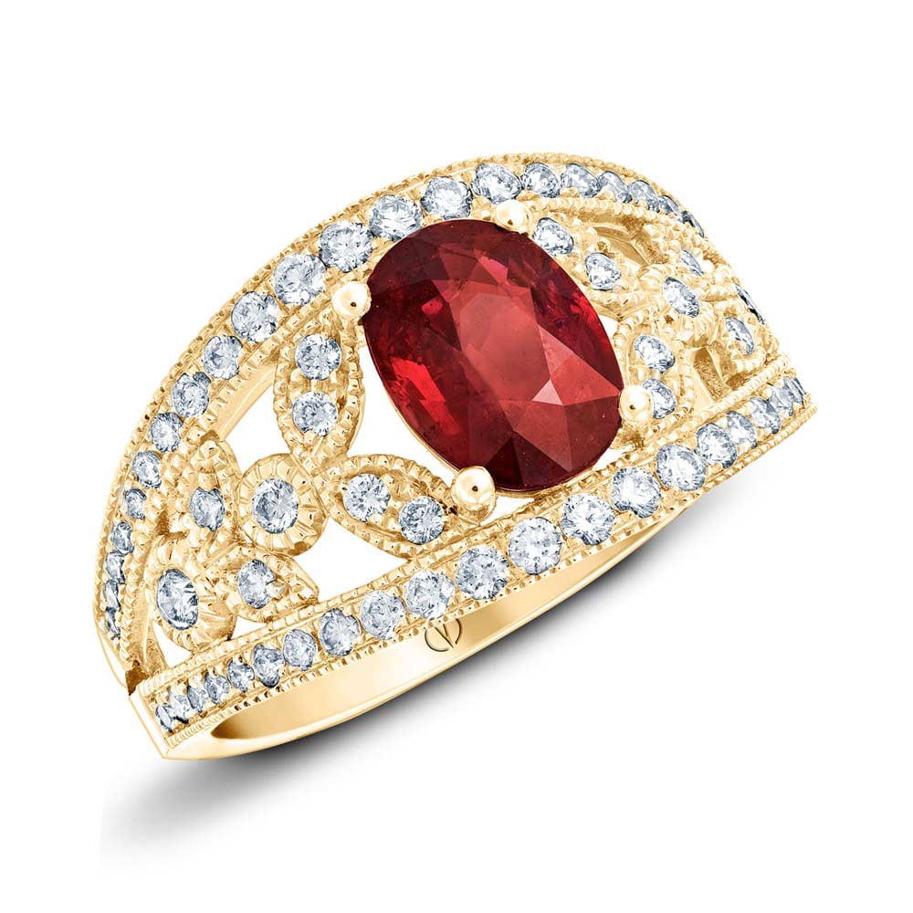 bague fiancailles rubis or Valérie Dannenberg