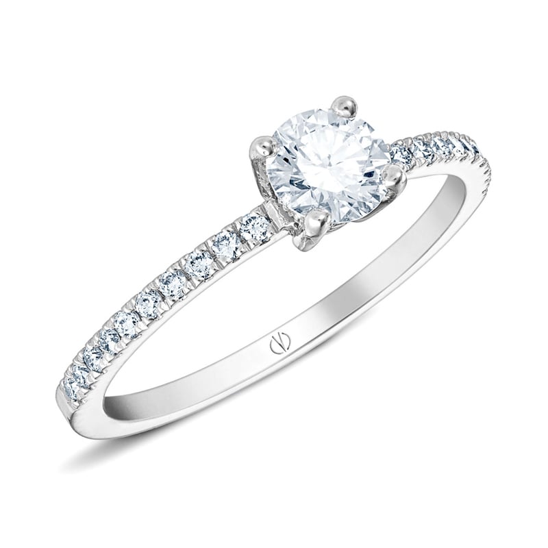 bague fiancailles diamant or blanc Valérie Dannenberg