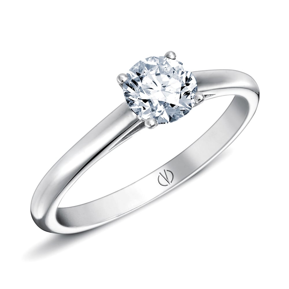 bague fiancailles diamant or blanc Valérie Dannenberg