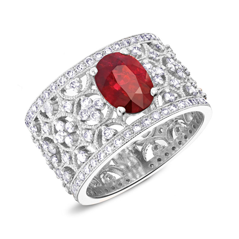 bague fiancailles rubis or Valérie Dannenberg