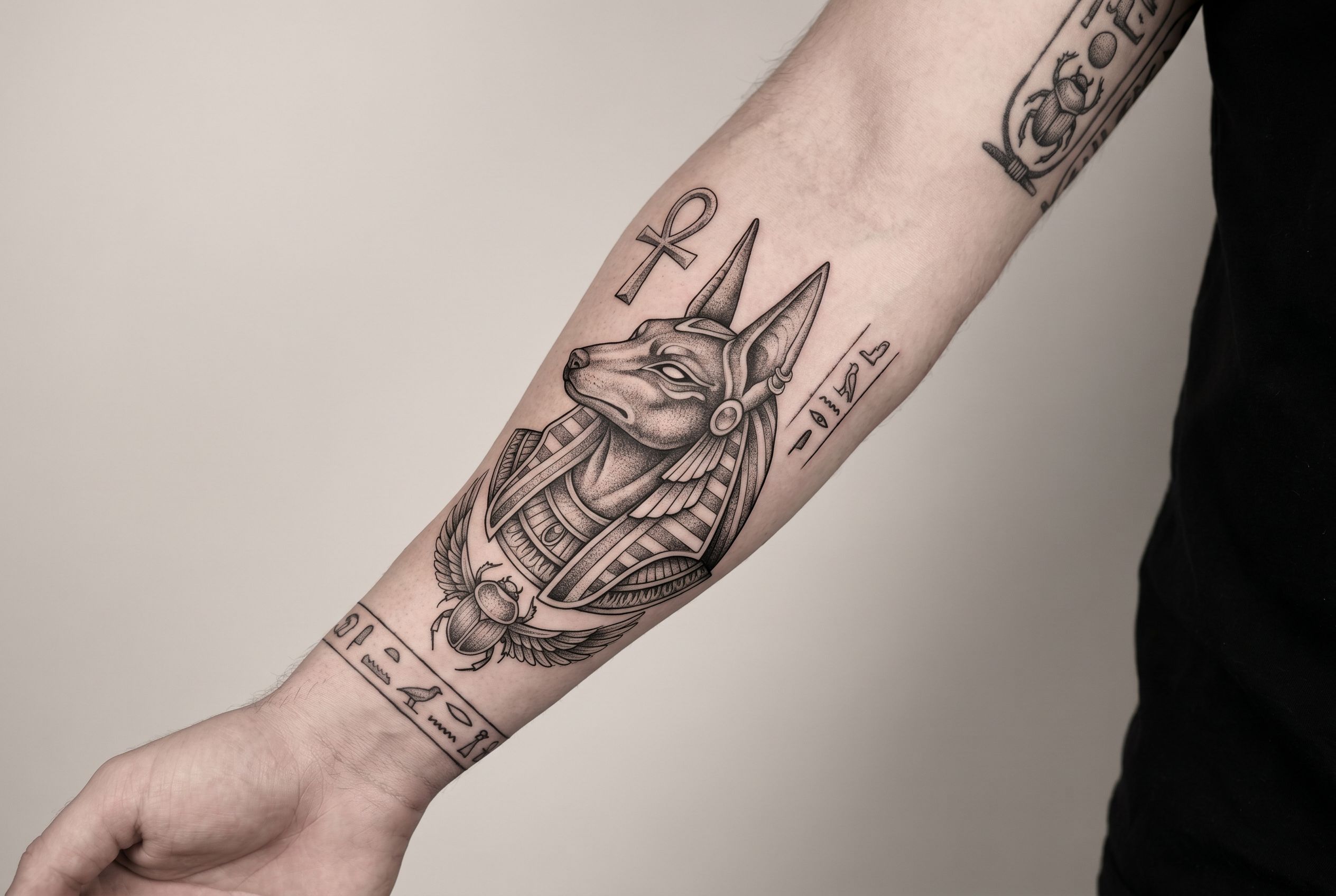 Tatouage Anubis : signification, styles et prix 2026