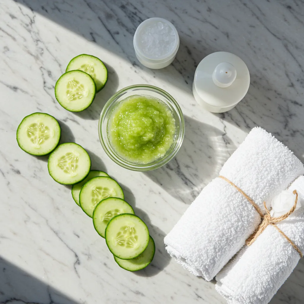Les bienfaits insoupçonnés du masque au concombre sur la peau