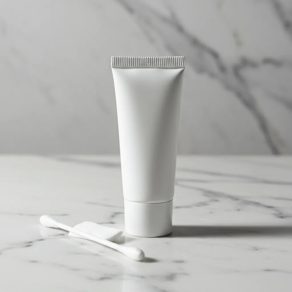 Crème antifongique topique utilisée pour différencier et traiter la perlèche par rapport au bouton de fièvre