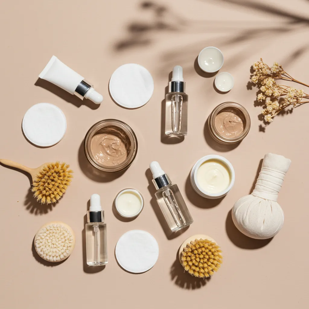 Composition de produits de soins et d'accessoires de traitement pour boutons sous-cutanés