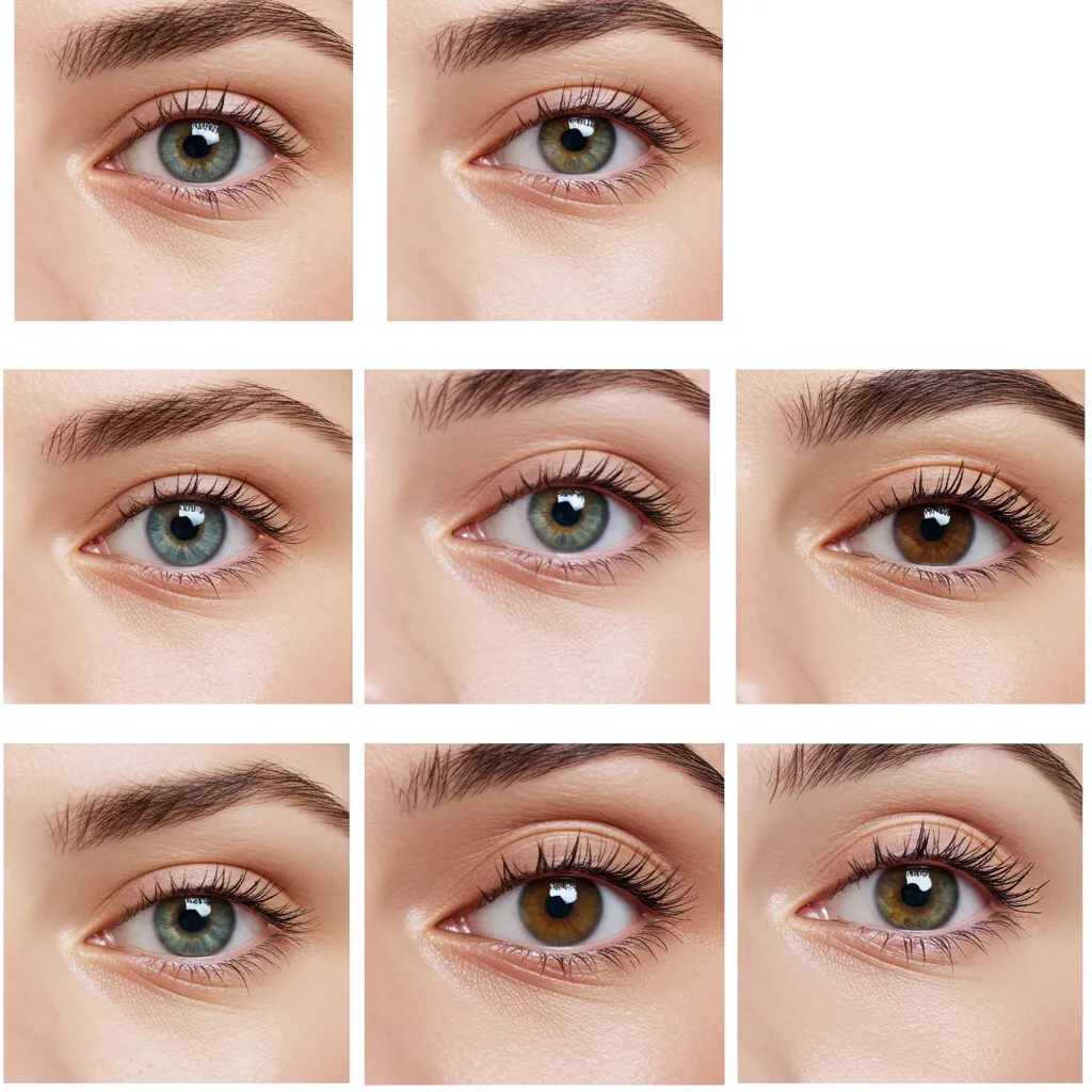 Comparaison visuelle de différents types de cernes sur diverses carnations de peau