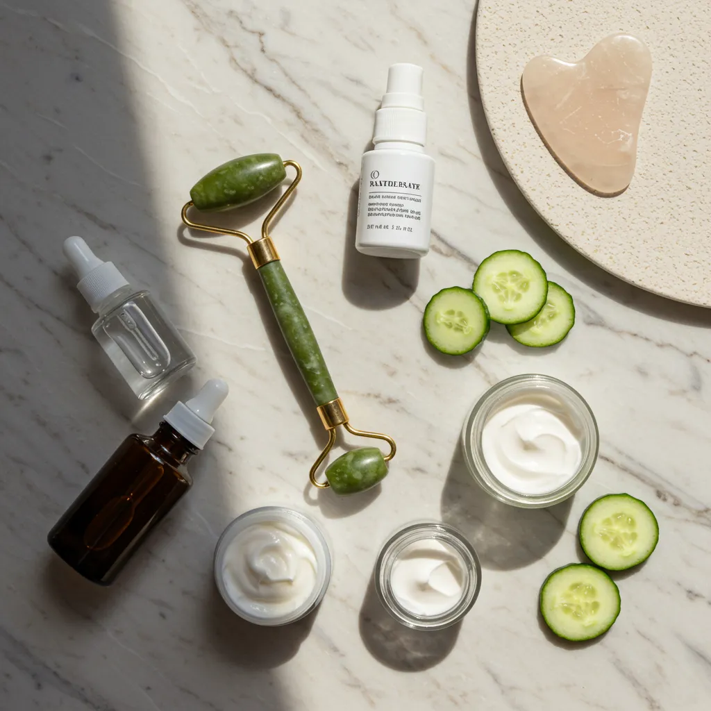 Produits de soins naturels et accessoires de bien-être pour traiter les cernes naturellement